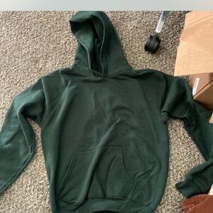 Green hoodie, good quality
